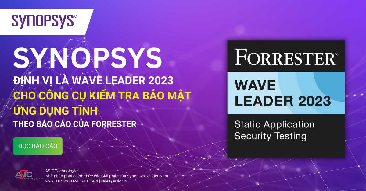 Synopsys được Forrester định vị là Leader cho Công cụ Kiểm tra bảo mật ứng dụng tĩnh 2023