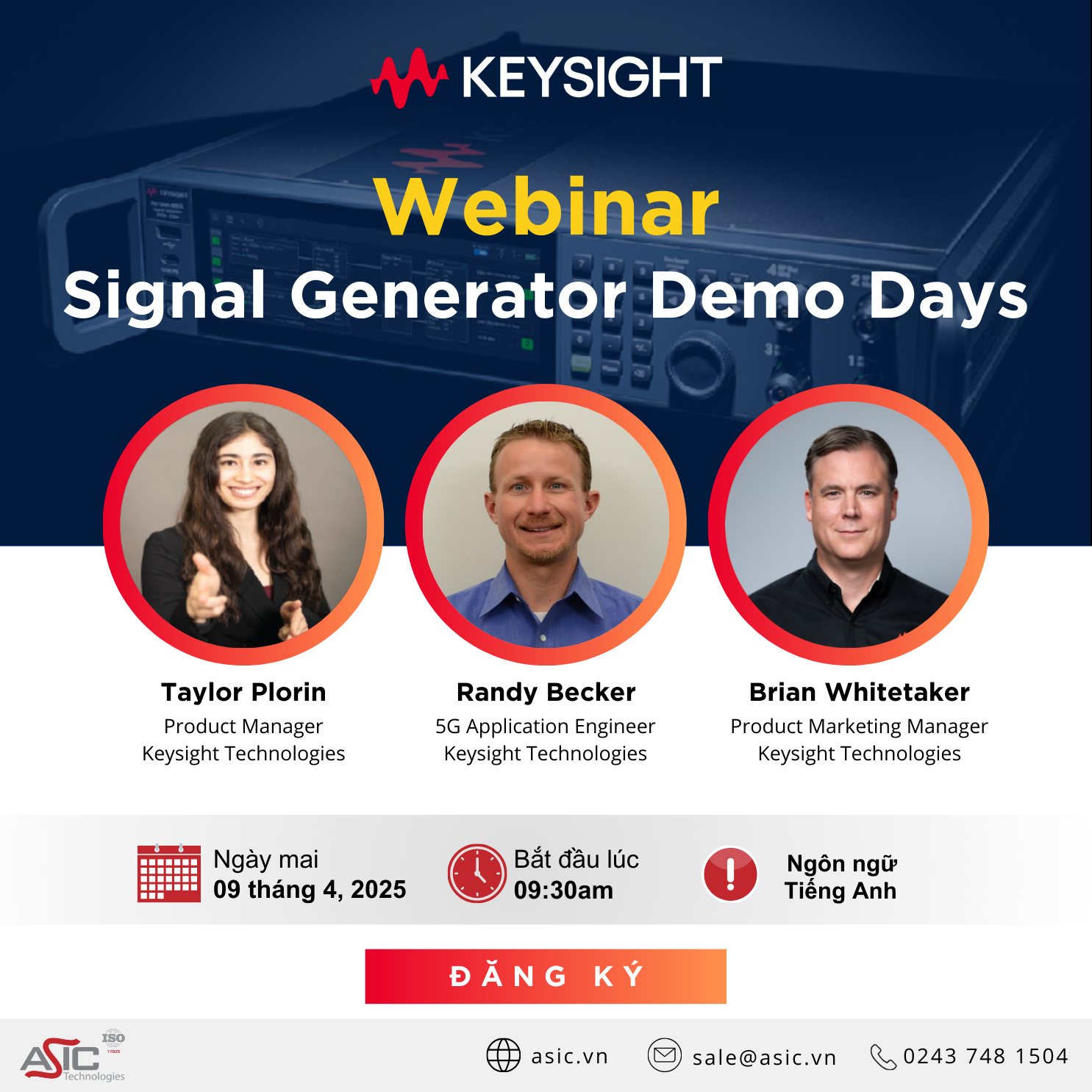 [KEYSIGHT WEBINAR] Demo Máy Phát Tín Hiệu – Signal Generator Demo Days ...